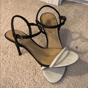 Michael Kors black and white heels